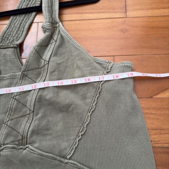 Daily Practice by Anthropologie The Palmra Jumpsuit Olive Green Bohemian Casual - Picture 10 of 10